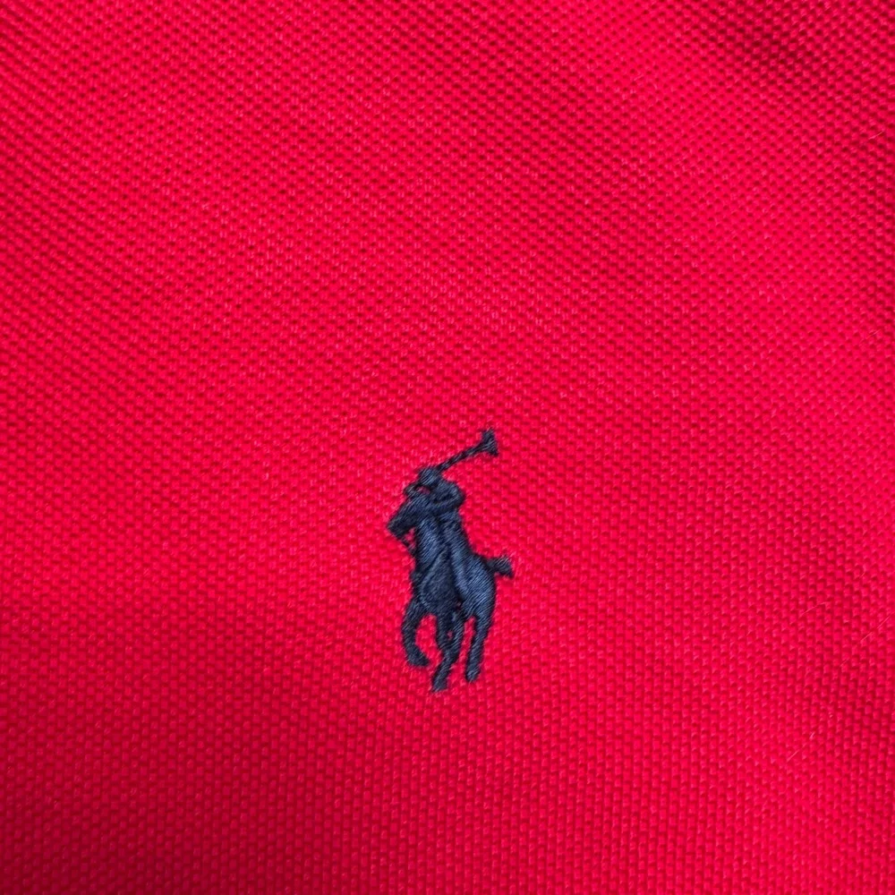 Polo Ralph Lauren Mens Classic Fit Red Short Sleeve Pony Logo Polo Shirt Size M
